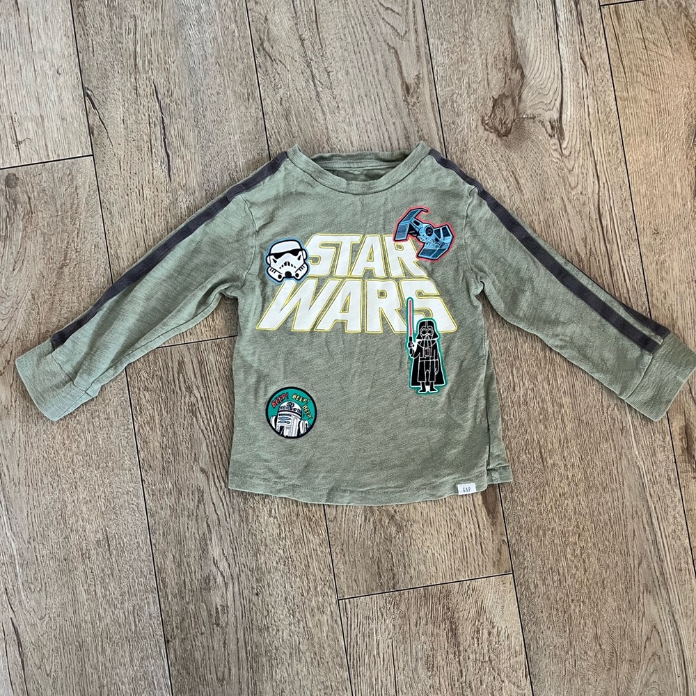 Star Wars x Gap Kids Long Sleeve Shirt - Green